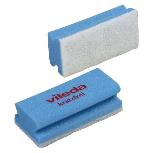 Губки для посуды мягкие набор Vileda Professional 10 губок голубые губки, белый абразив