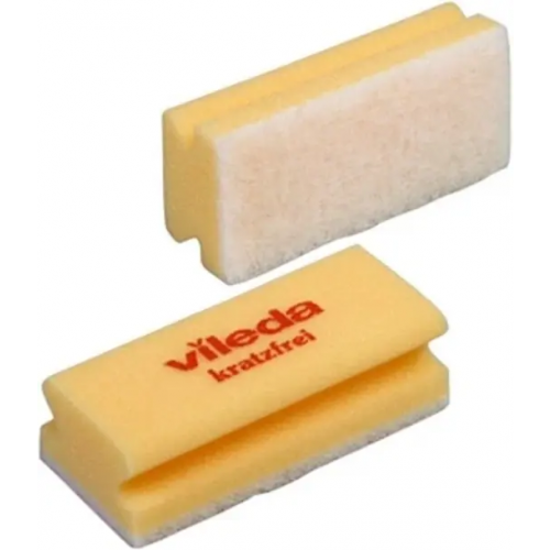 Губки для посуды мягкие набор Vileda Professional 10 губок желтые губки, белый абразив