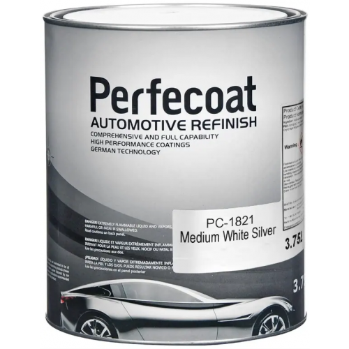 Эмаль базовое покрытие Perfecoat PC 1K 3.75 л средняя белая серебристая
