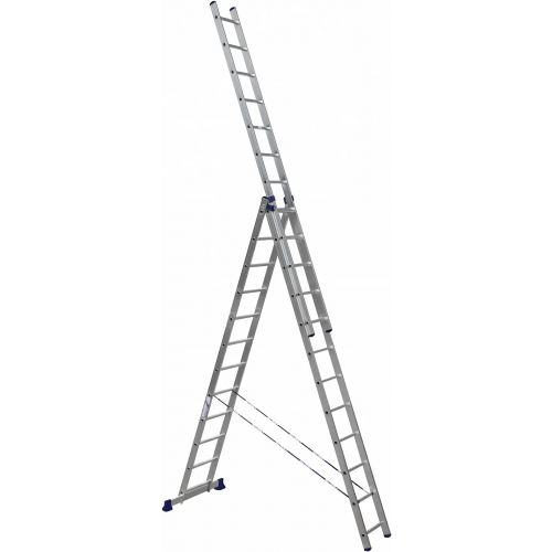 Лестница алюминиевая универсальная Алюмет H3 7.89 м /3 * 12 ст
