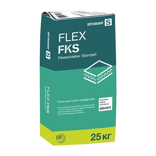 Клей плиточный стандартный Strasser Flex Fks 25 кг