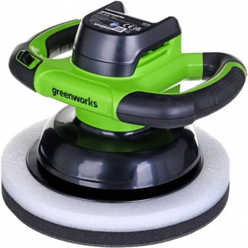 Шлифмашина полировальная аккумуляторная Greenworks G24BU10