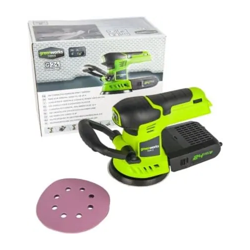 Шлифмашина эксцентриковая аккумуляторная Greenworks G24ROS