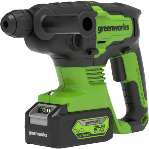 Перфоратор аккумуляторный Greenworks GD24SDS2K4