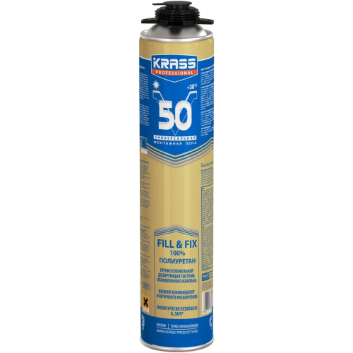 Монтажная пена универсальная Krass Professional V50 750 мл летняя