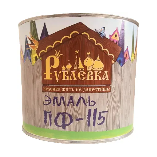 Эмаль Рублевка ПФ 115 2.7 кг зеленая