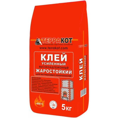 Клей жаростойкий усиленный Терракот 5 кг