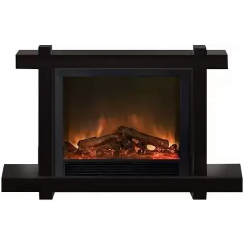 Каминокомплект современный Glenrich Капри Delux Sharm 33 Black шоколад