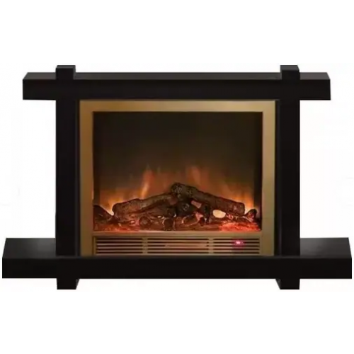 Каминокомплект современный Glenrich Капри Delux Sharm 33 Brass шоколад