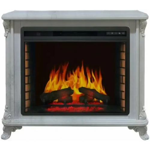 Каминокомплект классический Glenrich Версаль Vision 28 Vision 28 EF LED FX мрамор светлый
