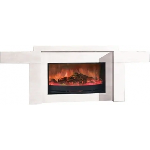 Каминокомплект современный Glenrich Европа Delux Rondo S86 белый