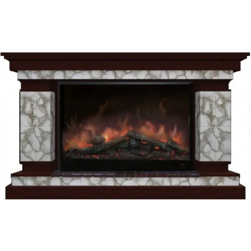 Каминокомплект с отделкой камнем Glenrich Лорд 10 Premier S10 дуб 46