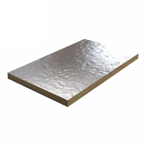 Жесткая теплоизоляционная плита из каменной ваты Rockwool Fire Batts 0.6*1 м/25 мм фольга алюм. армир. ALU