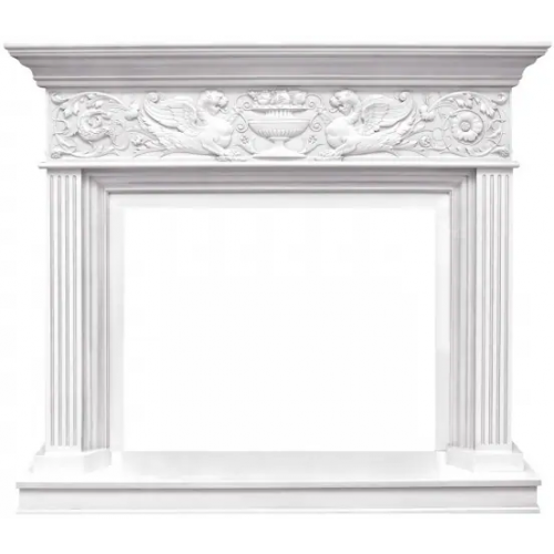 Портал классический Royal Flame Palace белый с серебром