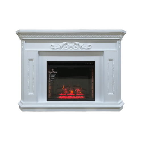 Каминокомплект классический Glenrich Каролина Delux Vision 28 Vision 28 EF LED FX белый