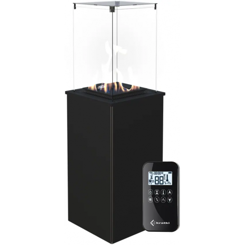 Газовая топка уличная Kratki Patio 8200 Вт черная сталь