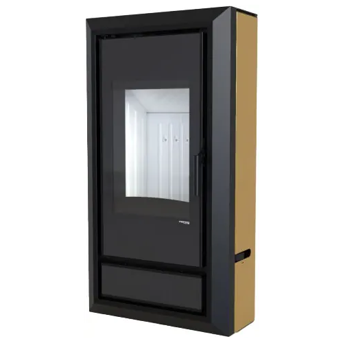 Печь камин Defro Home Ignis прямая 9000 Вт облицовка золотая сталь