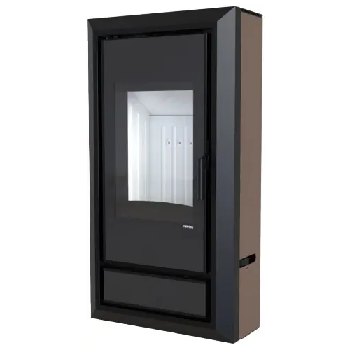 Печь камин Defro Home Ignis прямая 9000 Вт облицовка коричневая сталь