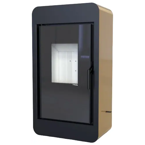 Печь камин Defro Home Pico прямая 6600 Вт облицовка золотая сталь