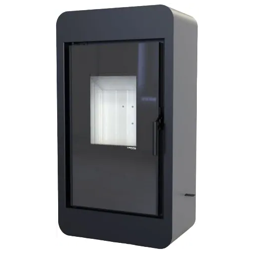 Печь камин Defro Home Pico прямая 6600 Вт облицовка серая сталь