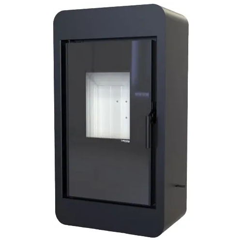 Печь камин Defro Home Pico прямая 6600 Вт облицовка черная сталь