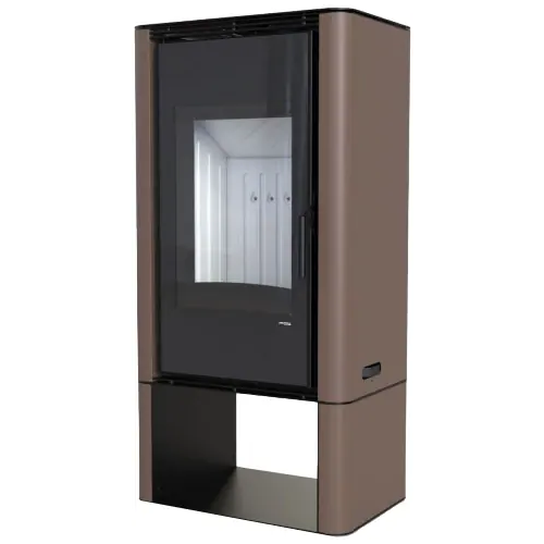 Печь камин Defro Home Solum Log прямая 9000 Вт облицовка коричневая сталь