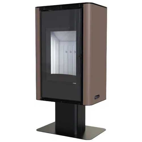 Печь камин Defro Home Solum Top прямая 9000 Вт облицовка коричневая сталь