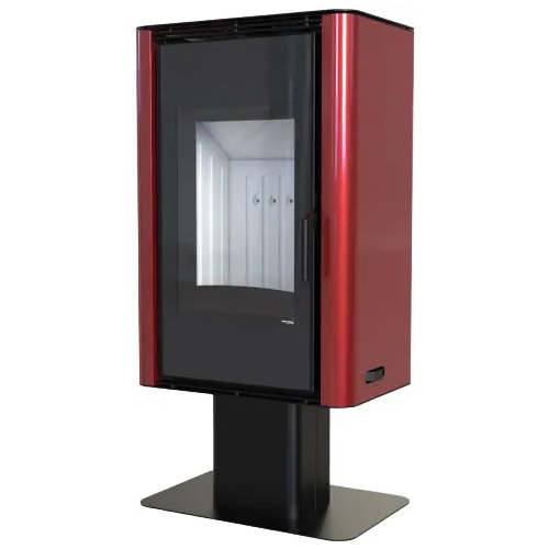 Печь камин Defro Home Solum Top прямая 9000 Вт облицовка красная сталь