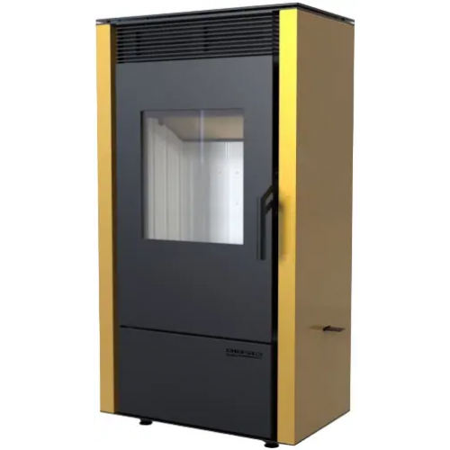 Печь камин Defro Home Viva прямая 6000 Вт облицовка золотая сталь