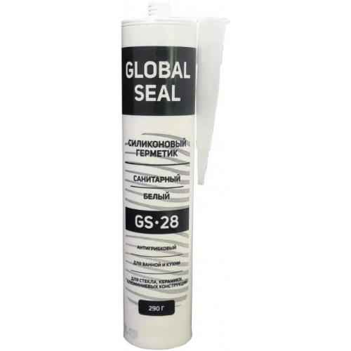 Герметик силиконовый санитарный Global Seal GS 28 290 г белый