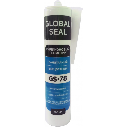 Герметик силиконовый санитарный Global Seal GS 78 280 мл бесцветный
