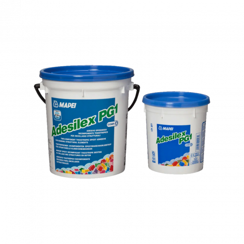 Двухкомпонентный тиксотропный клей Mapei Adesilex PG1 2 комп тиксотропный клей 6 кг 1 ведро компонент А * 4.5 кг + 1 банка компонент В * 1.5 кг белый 2 комп 1.65 1.75 кг/1 кв.м