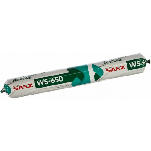 Герметик силиконовый атмосферостойкий Sanz WS 650 590 мл черный