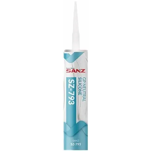 Герметик силиконовый нейтральный Sanz SZ 793 280 мл коричневый