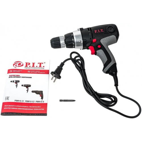 Дрель шуруповерт электрическая P.I.T PBM10 C2 400 Вт 220 В