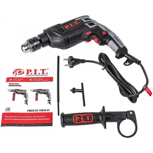 Дрель ударная электрическая P.I.T PSB13 C7 850 Вт
