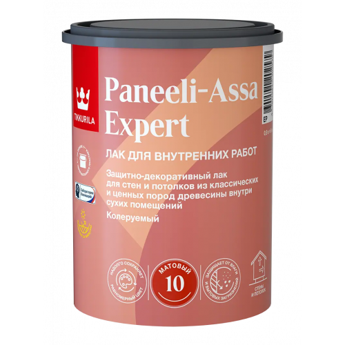 Лак для внутренних работ Тиккурила Paneeli Assa Expert 10 900 мл