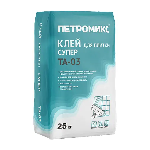 Супер клей для плитки Петромикс TA 03 25 кг