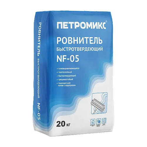 Ровнитель быстротвердеющий Петромикс NF 05 20 кг