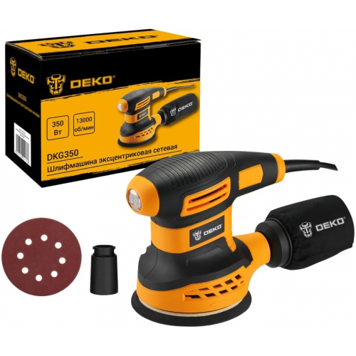 Шлифмашина эксцентриковая Deko DKG350 350 Вт