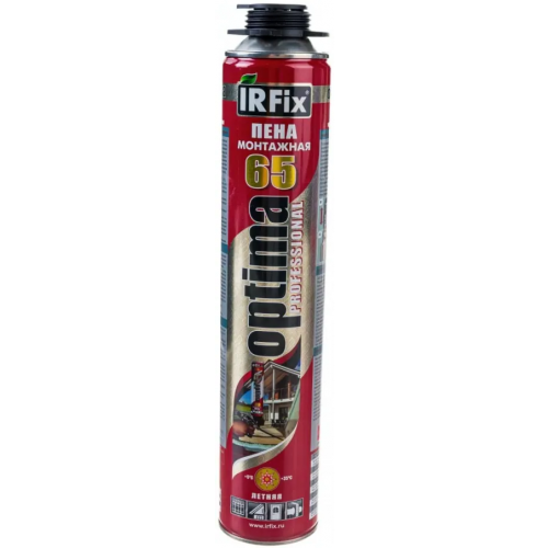 Пена монтажная профессиональная Irfix Optima 65 800 мл летняя