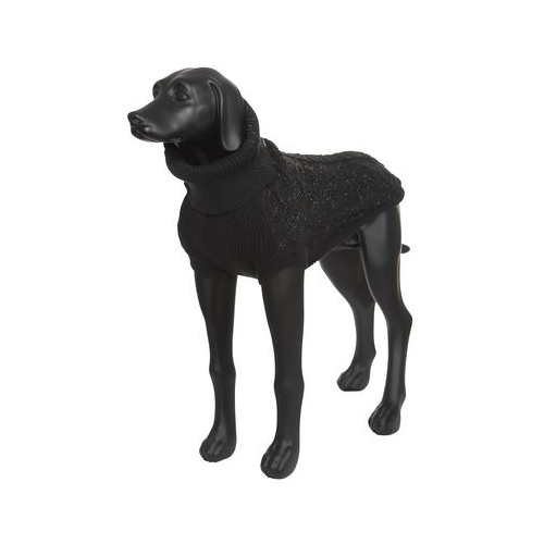 Свитер для собак RUKKA Stardust Knitwear светоотражающий черный XS 23см