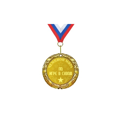 Медаль *Чемпион мира по игре в сквош*