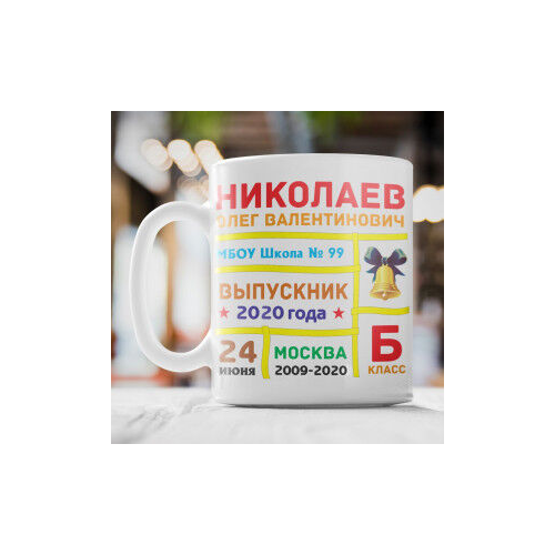 Кружка именная "Выпускник"