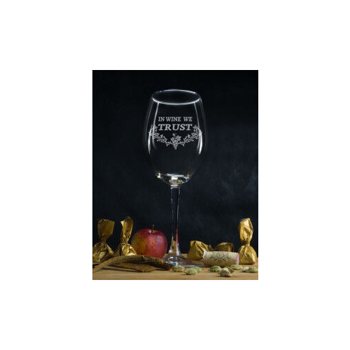 Бокал для вина "In wine we"