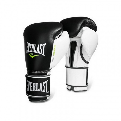 Перчатки тренировочные Everlast Powerlock 18oz 2200857 черный\белый\зеленый