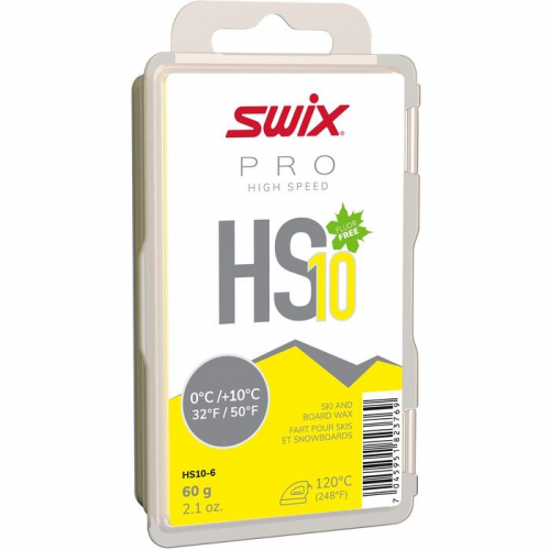 Парафин углеводородный Swix HS10 Yellow (0°С +10°С) 60 г