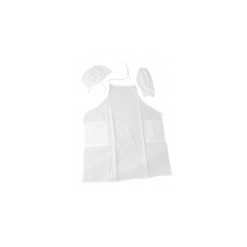Комплект одежды для уроков труда белый с колпаком для девочек МХ-КС338КБК Мир