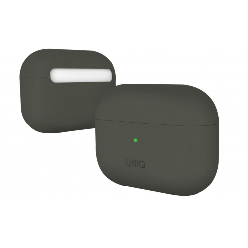 Чехол Uniq Lino Hybrid Liquid Silicon для AirPods Pro (Moss Grey)