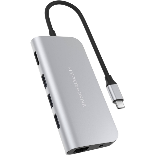USB-концентратор HyperDrive Power 9-in-1 USB-C HD30F (Silver)